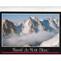 Mont Blanc Massif France Postcard used VGC