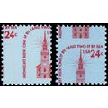1603, MNH 24¢ Two Different Misperf Shift Freak...