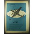 1954 BEA British European Airways Ad - out of the blue a new concept in speed