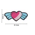 Heart Wings Iron On Patch 3.5cm x 8.5cm Badge A...