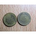 1983j 5 Pfennig Germany Coin