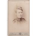 VICT. CDV PHOTO -ATTRACTIVE LADY WEARING HORSES...