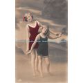 R300578 Two girls with barefoot G G Postcard 1916