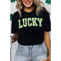Black Clover LUCKY Letter Graphic St Patricks D...