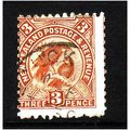 NEW ZEALAND 1899 SG261 YELLOW BROWN 3d SACRED H...