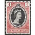 British Guiana 1953 SG330 4c Black & Scarlet Co...