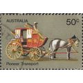 AUSTRALIA, ROAD, Pioneer Horse-drawn Coach, lig...