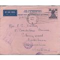 The India Command 1943 postal stationary Air Ma...