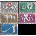 SCHWEIZ SWITZERLAND [1951] MiNr 0555-59 ( O/use...