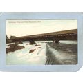 NH Manchester Covered Bridge Postcard Amoskeag ...