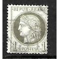 FRANCE 1871 / 76 1c BRONZE GREEN SG 186 FINE USED