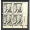 1053 $5 Alexander Hamilton Very Fine MNH Plt/4 ...
