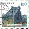 GERMANY, Blue Wonder Bridge, Dresden, blue 2000, 100pf