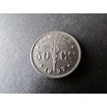 1927 BELGIUM 50 CENTIMES FRENCH TEXT FREE POST. M