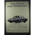1990 Eagle Premier ES Limited Car Ad - Room for 5