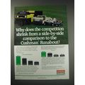 1991 Cushman Runabout Ad - Why does the competition shrink from a comparison
