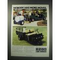 1991 E-Z-Go Turf Vehicles Ad - Nobody has more moves