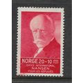 NORWAY 1935 NANSEN REFUGEE FUND 20 ORE + 10 ORE...