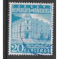 VENEZUELA 1958 20c BLUE GPO CARACAS SG 1489 FIN...