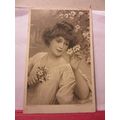 SPRING used antique postcard by Hildesheimer 19...
