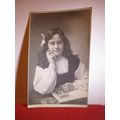 YOUNG GIRL WITH RIBBON IN HAIR antique portrait...