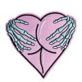 Cheeky Grab Heart Iron On Patch Horror Sew 7.6 ...