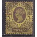 GB 1887 - 92 QV 3d Jubilee used SG 202 (K753 )