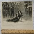 1876 engraving Scene from Jane Shore at the Pri...