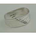 Robert Edgar Stone Napkin Ring, Sterling Silver...