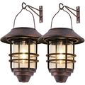 Solar Lantern Outdoor, Hanging Waterproof Solar...