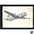 Aviation DOUGLAS DC4 Swissair Postcard (3532)