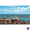 Vintage GB postcard - Harbour Entrance, Whitby,...