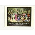 Advertising LONDON BY LNER Postcard by NRM (Y42)