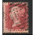Sg43 1d red plate 149 fine used " N K " (REDS)