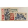 France Stamps Scott #B213 To B217, Mint Hinged