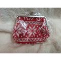 Christmas Children's Purse Chrome Red and White