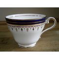 Aynsley White Blue & Gilt Leighton Bone China Cup