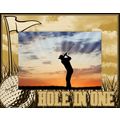 Golf Hole In One Laser Engraved Wood Picture Fr...