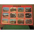 multiview, SUFFOLK county used postcard Colourm...