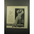 1950 Saks Fifth Avenue Viyella Robe Ad - Our En...