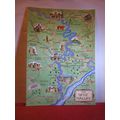 WYE VALLEY MAP, HEREFORDSHIRE unused postcard b...