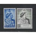 Antigua.1949 Royal Silver Wedding set of 2.Moun...