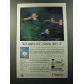 1992 Canon Color Laser Copier Advertisement - Scarlet Macaw