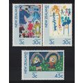 New Zealand Children's Paintings 3v 1986 MNH SG...