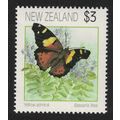 New Zealand Butterfly 'Vanessa itea' $3 1991 MN...