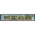 Guinea-Bissau WWF Defassa Waterbuck Strip of 4v...