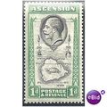 Ascension Island 1934 SG22 1d Black & Emerald M...