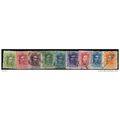 1922/1930 9 different values - fine used (o)