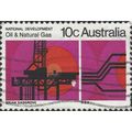 AUSTRALIA, Oil and Natural Gas, violet 1970, 7c...