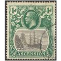 Ascension Island 1924 SG11 1d Grey-Black & Deep...